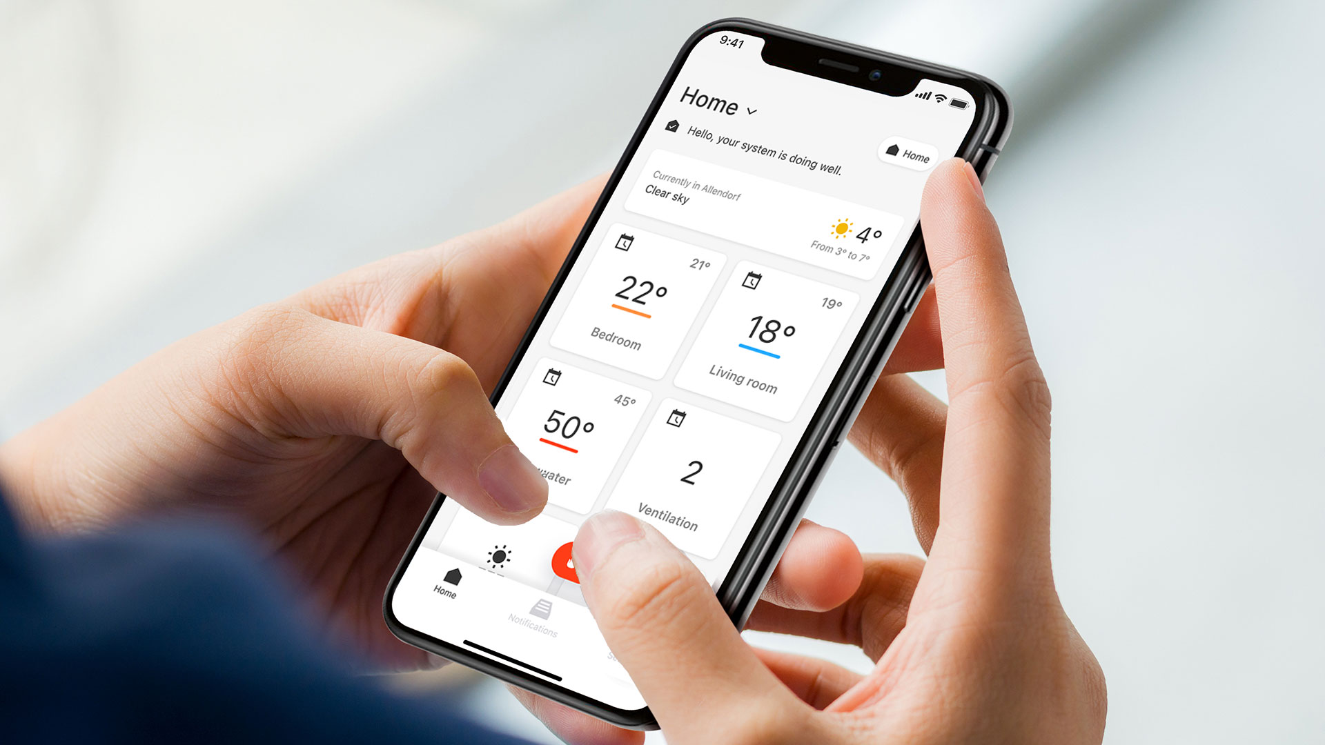 Control del sistema de calefacci n via App Viessmann ES